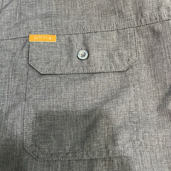 Orvis short sleeve blue shirt - Picture 4 of 8